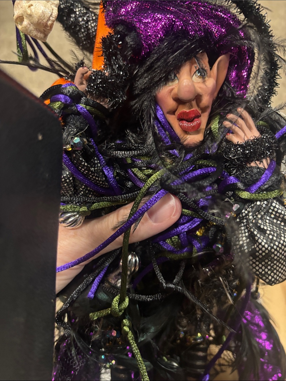 Witch from Mark Roberts - The Crazy Old Witch - wings wrapped still